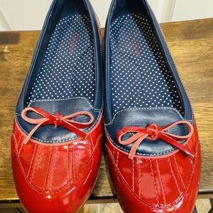 Red and Blue Women's Loafers